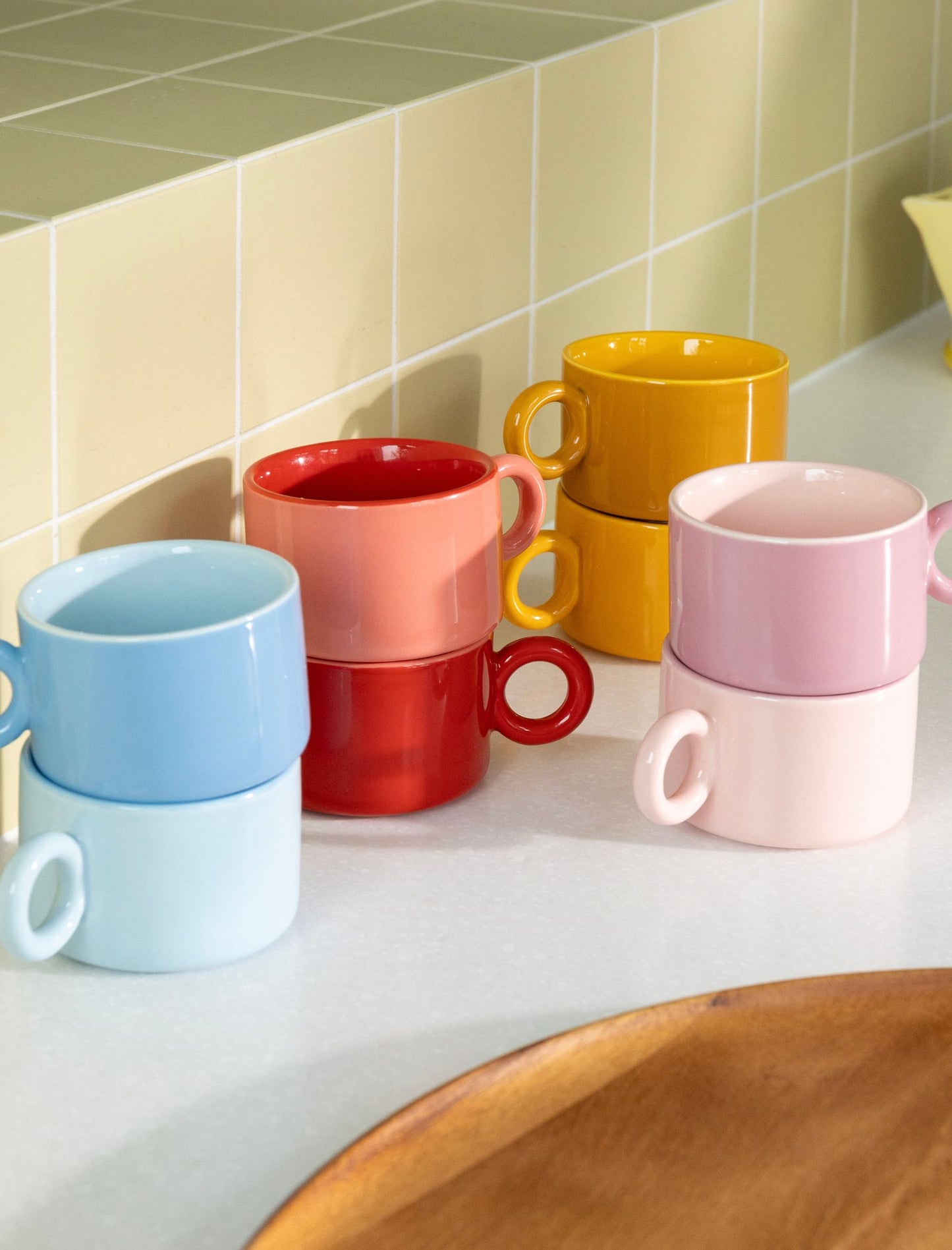 Taza Chiquito Ocre set de 2