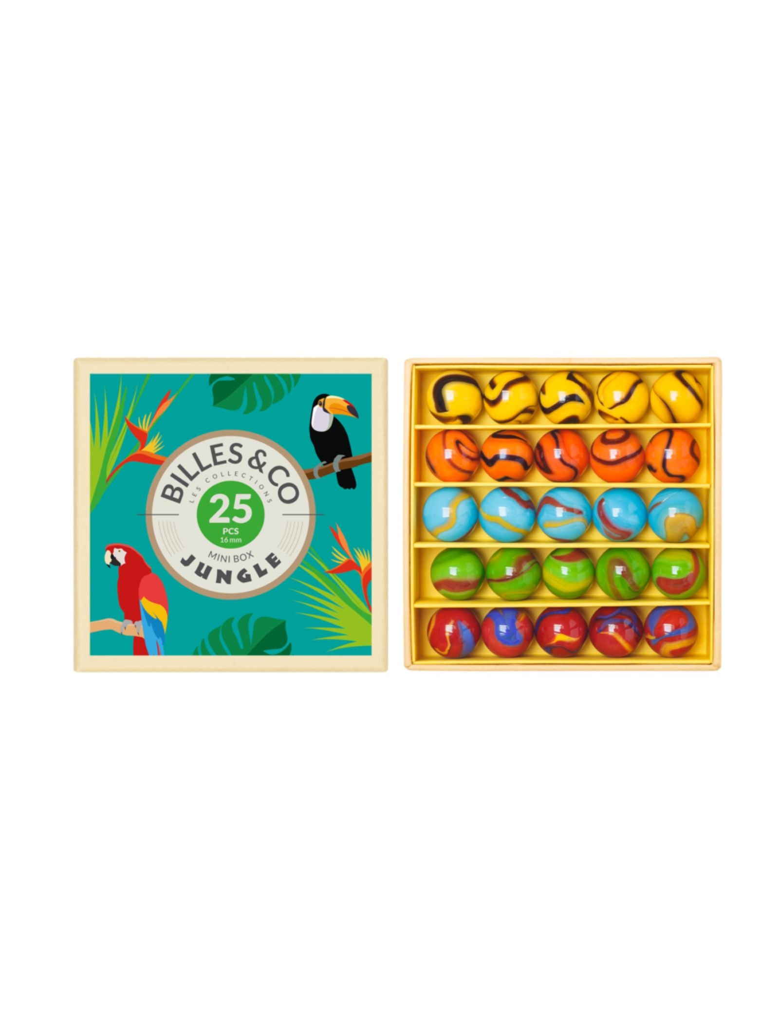 Juego de canicas Jungle - Mini Box