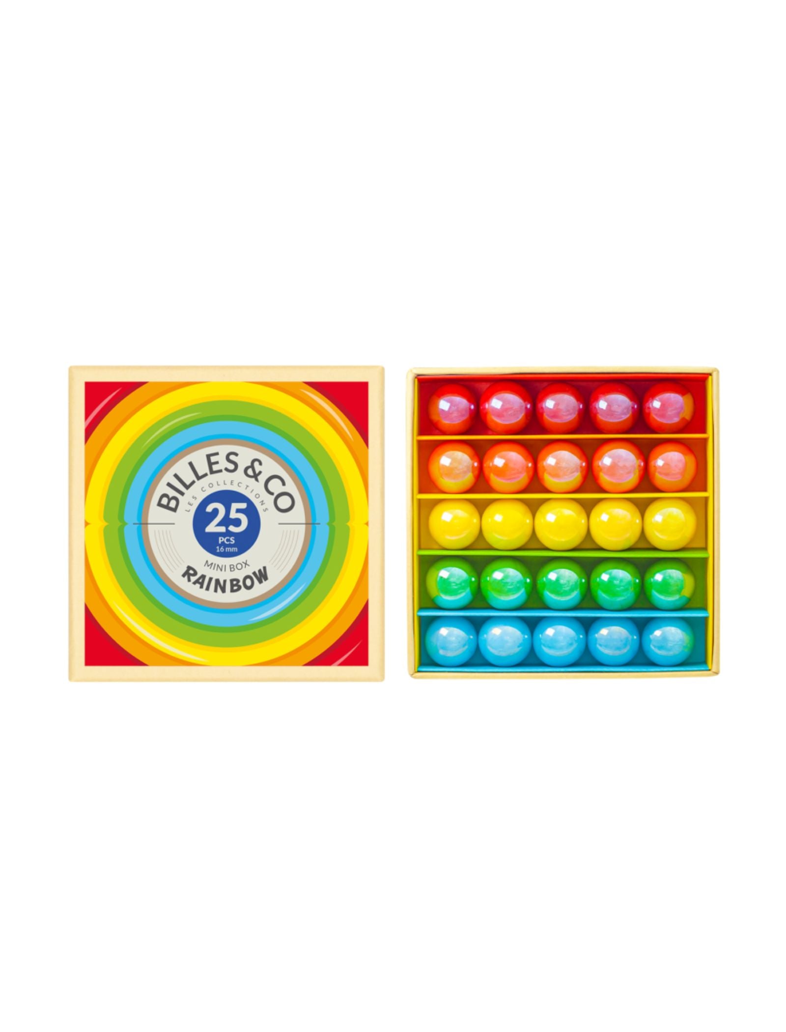Juego de canicas Rainbow - Mini Box