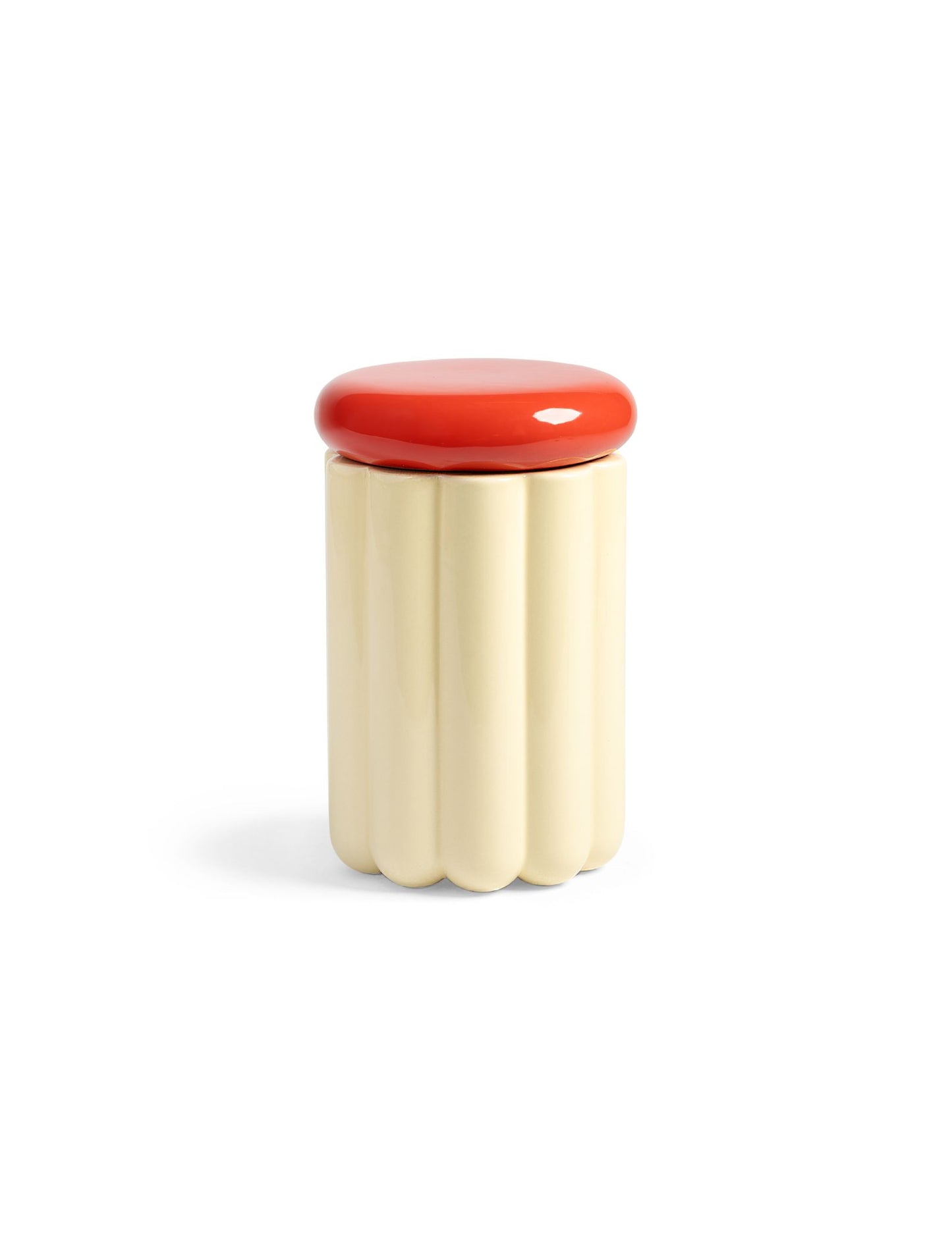 Tarro de almacenamiento Charlo Blanco roto