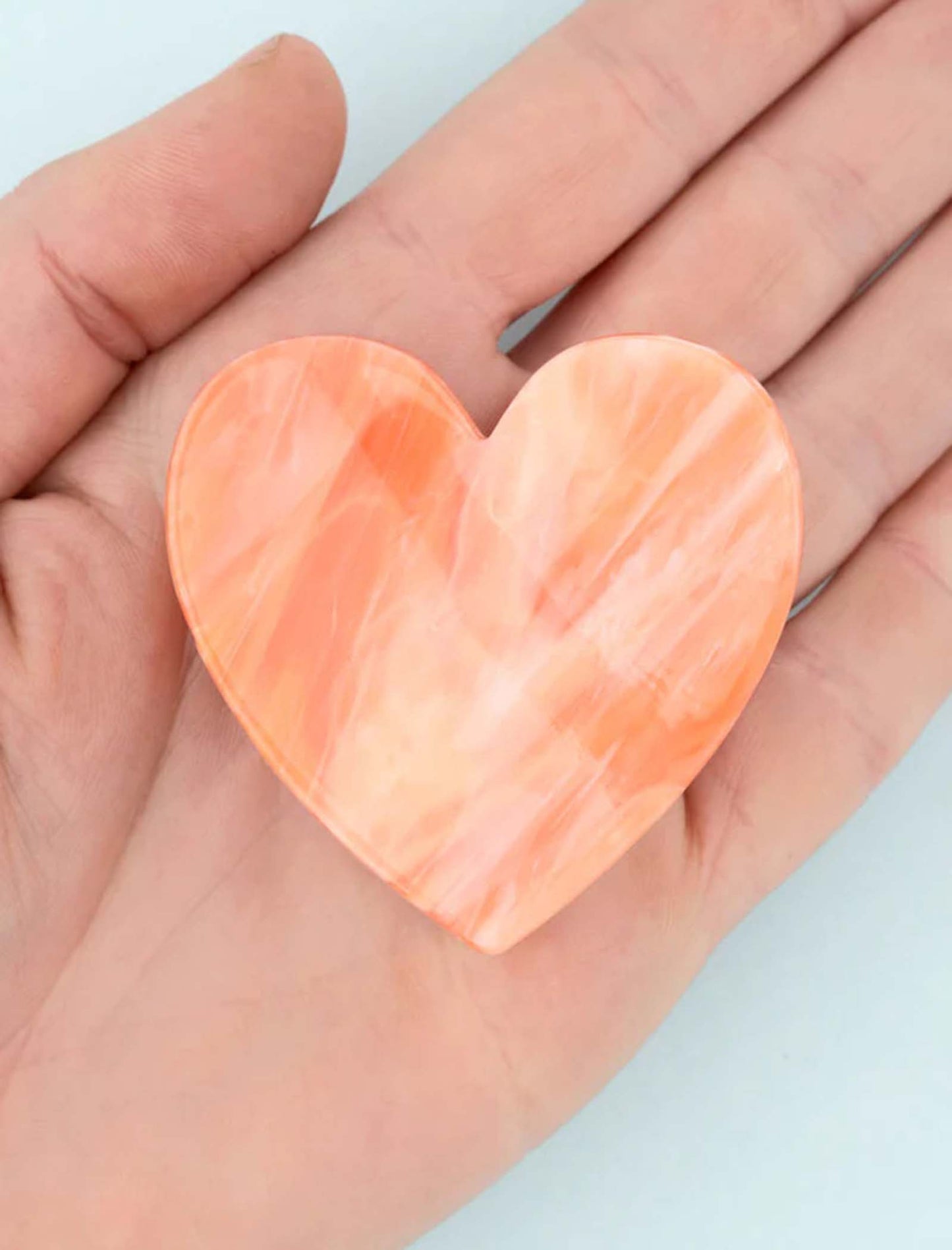 Pinza para el pelo corazón Rosa