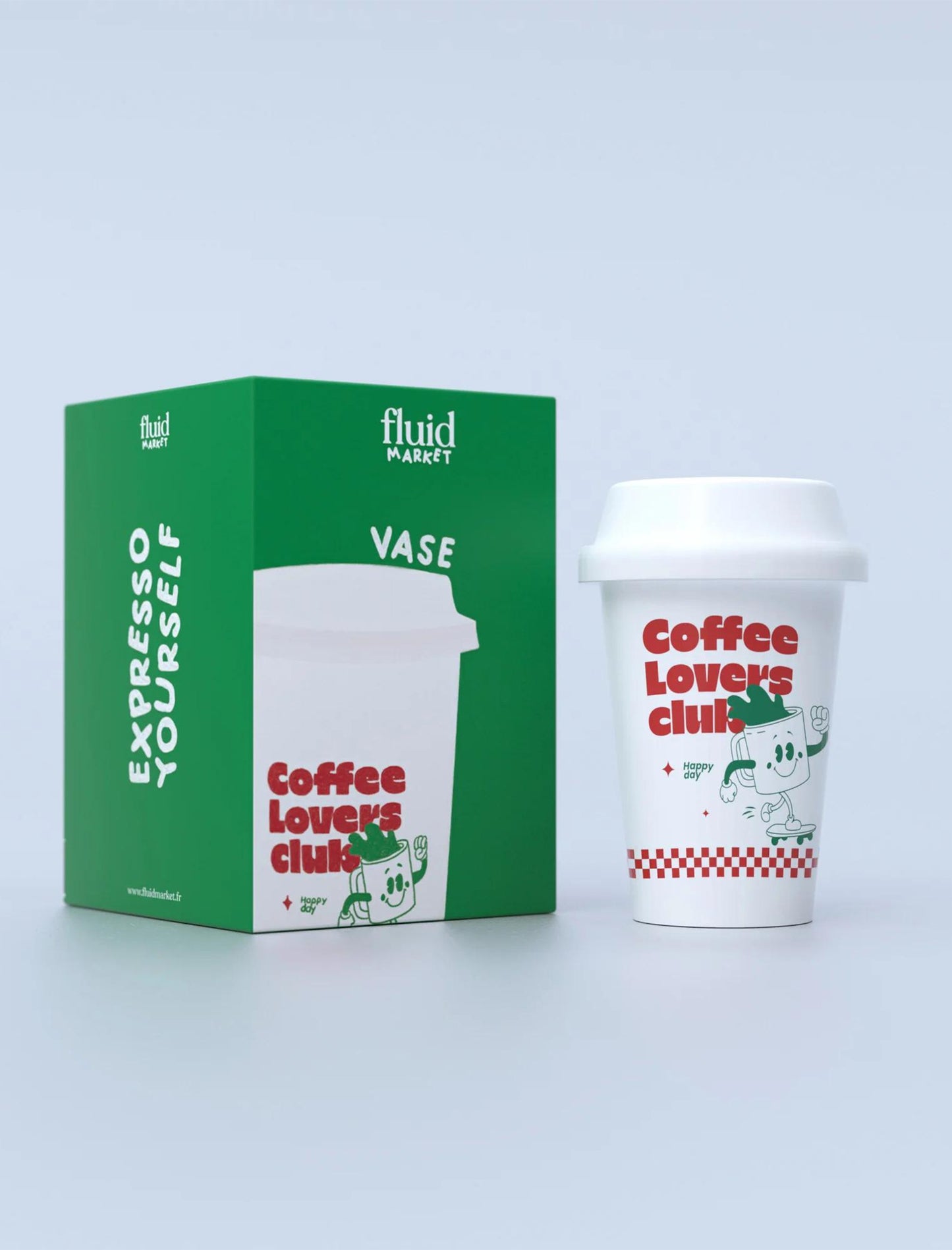 Coffee cup vase