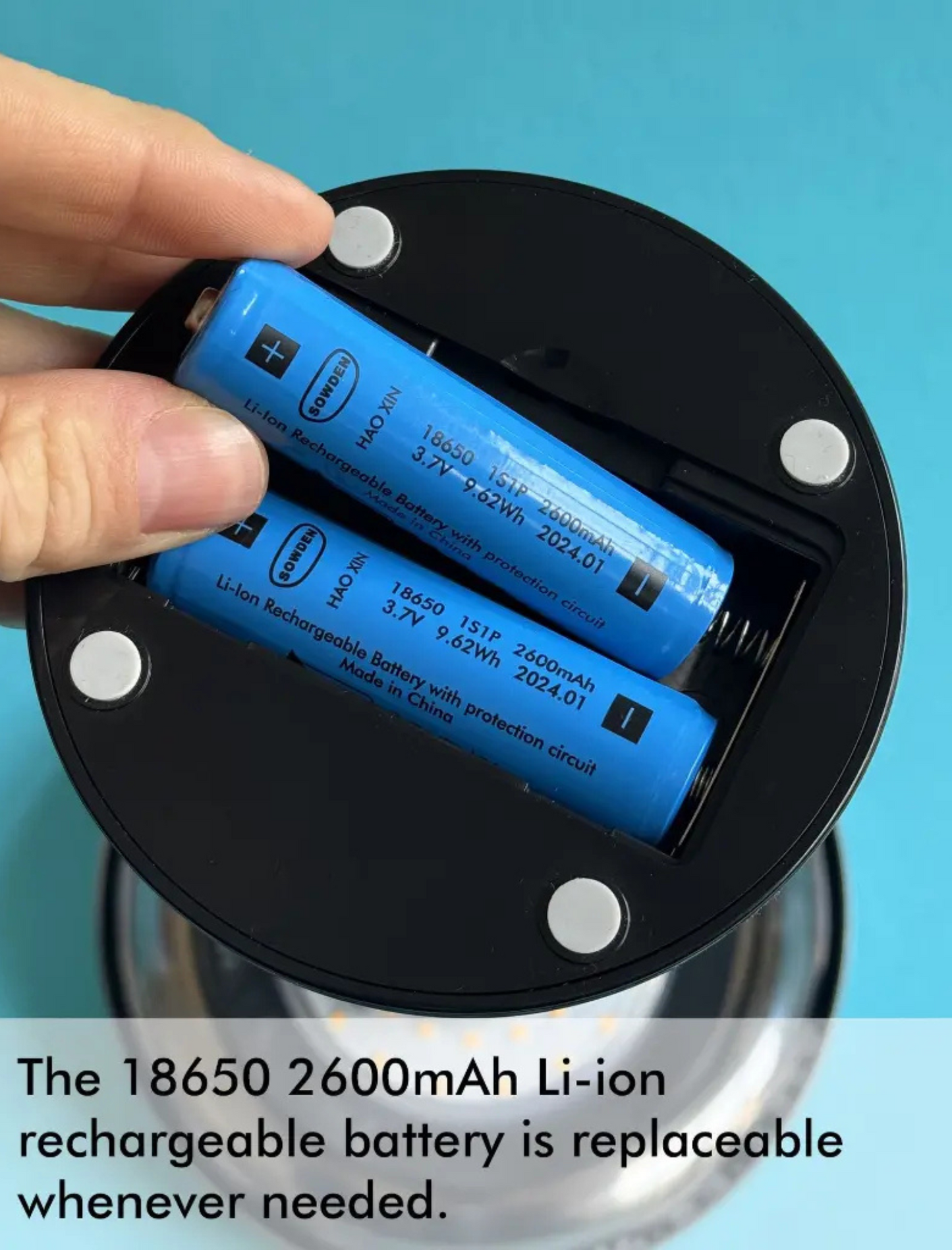 Lámpara portátil LED con batería recargable y USB – PL6