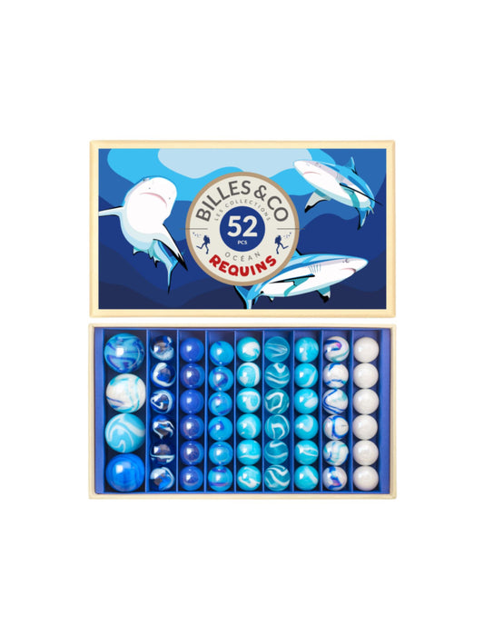 Juego de canicas Sharks