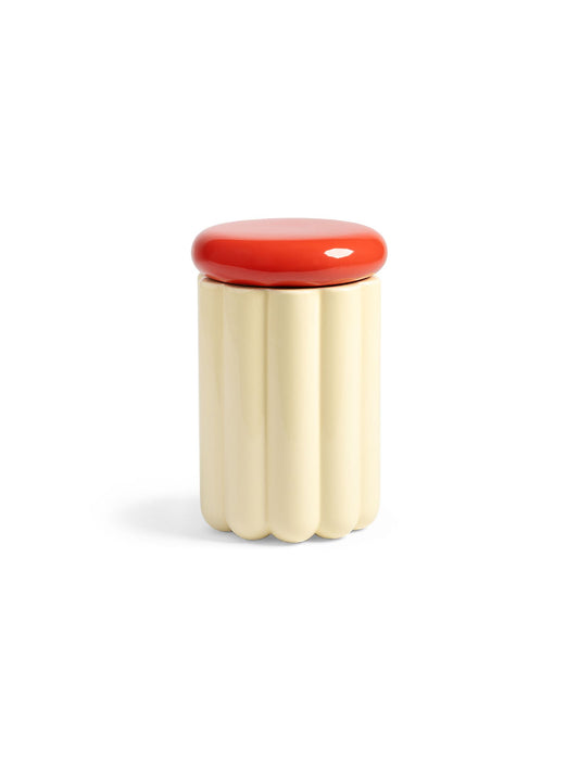 Tarro de almacenamiento Charlo Blanco roto
