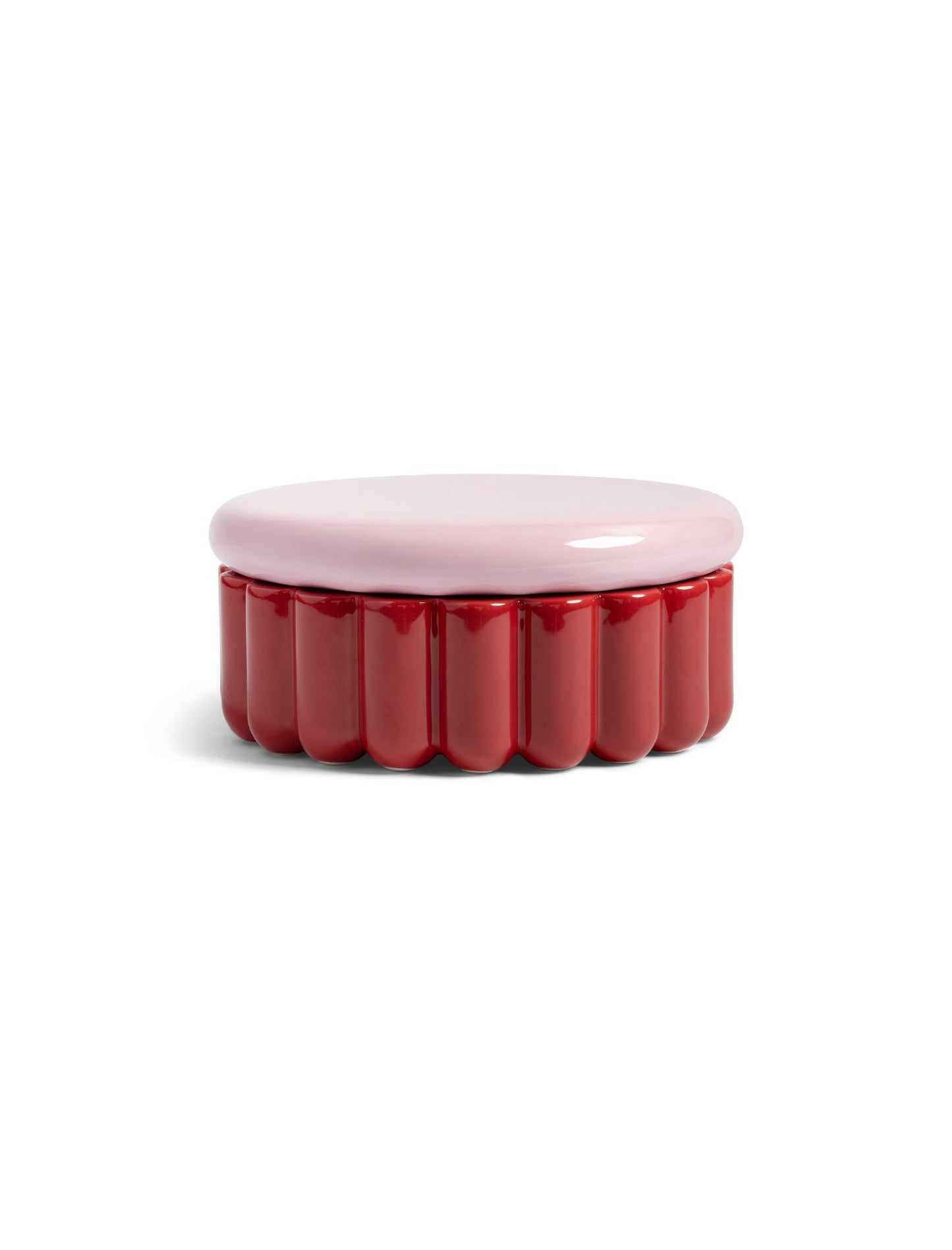 Tarro de almacenamiento Charlo Burgundy