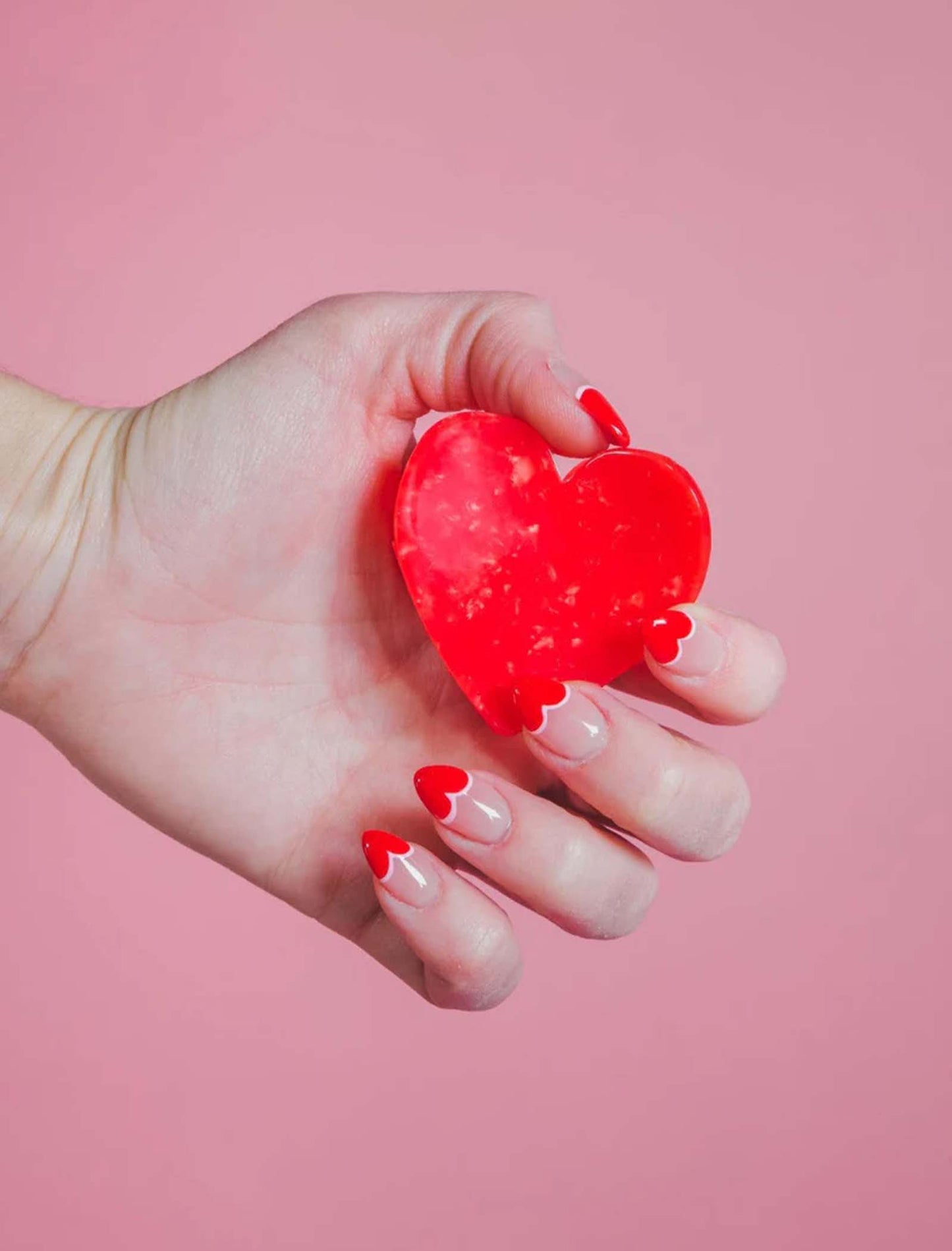 Pinza para el pelo Corazón Rojo