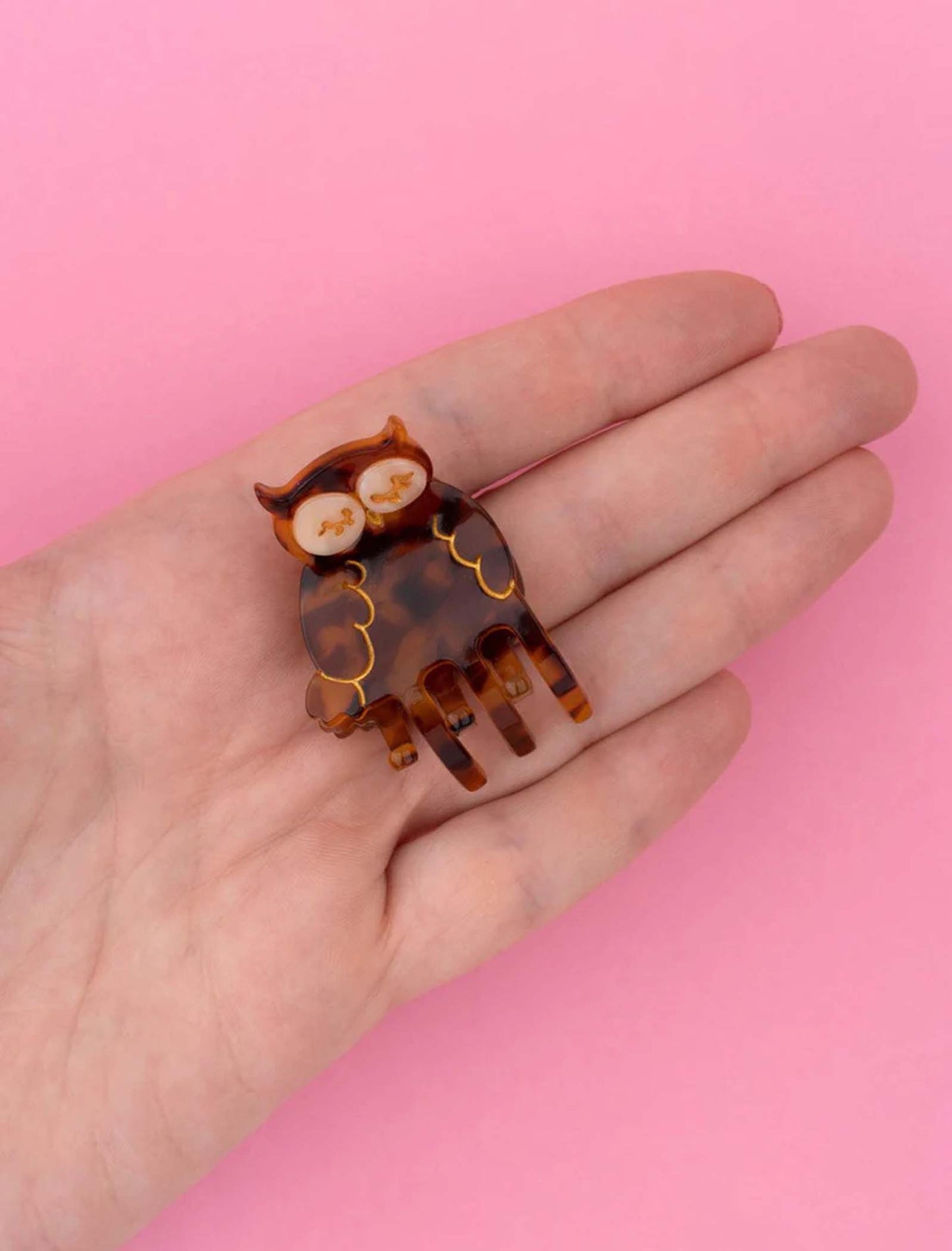 Mini pinza para el pelo Búho