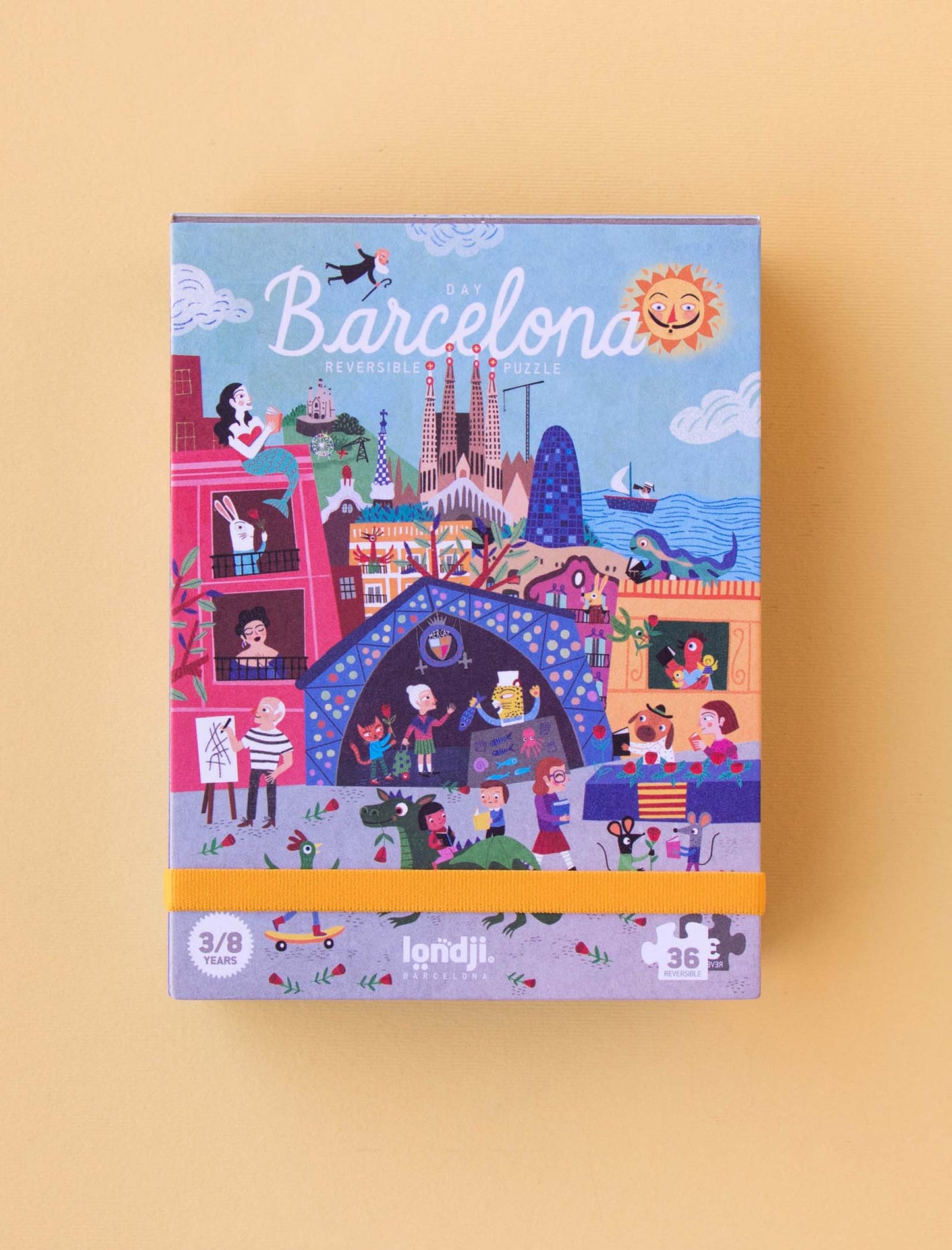 Night and day in Barcelona puzzle
