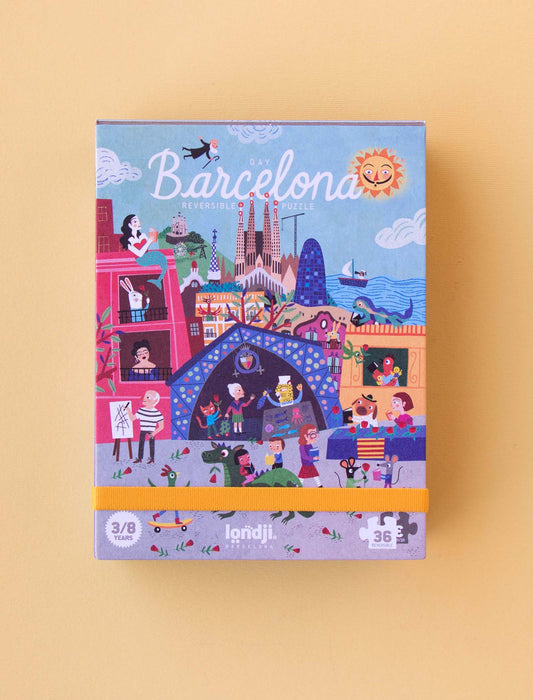 Night and day in Barcelona puzzle