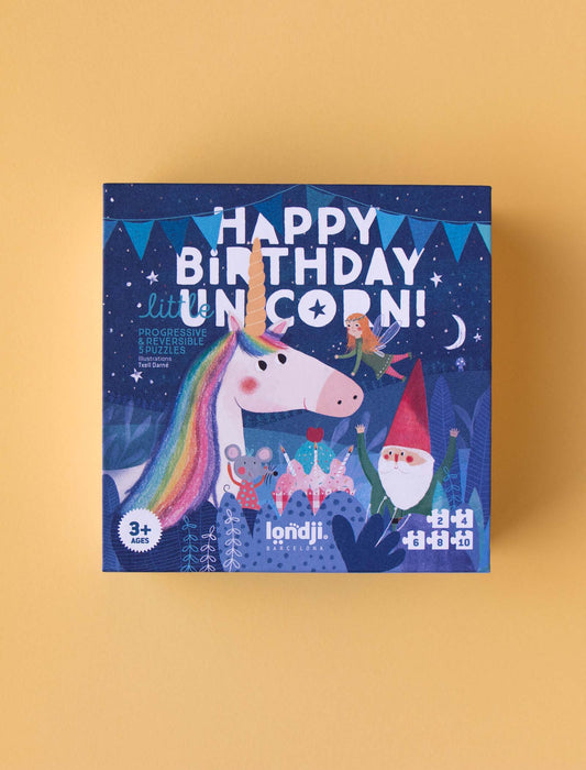 Happy birthday unicorn puzzle