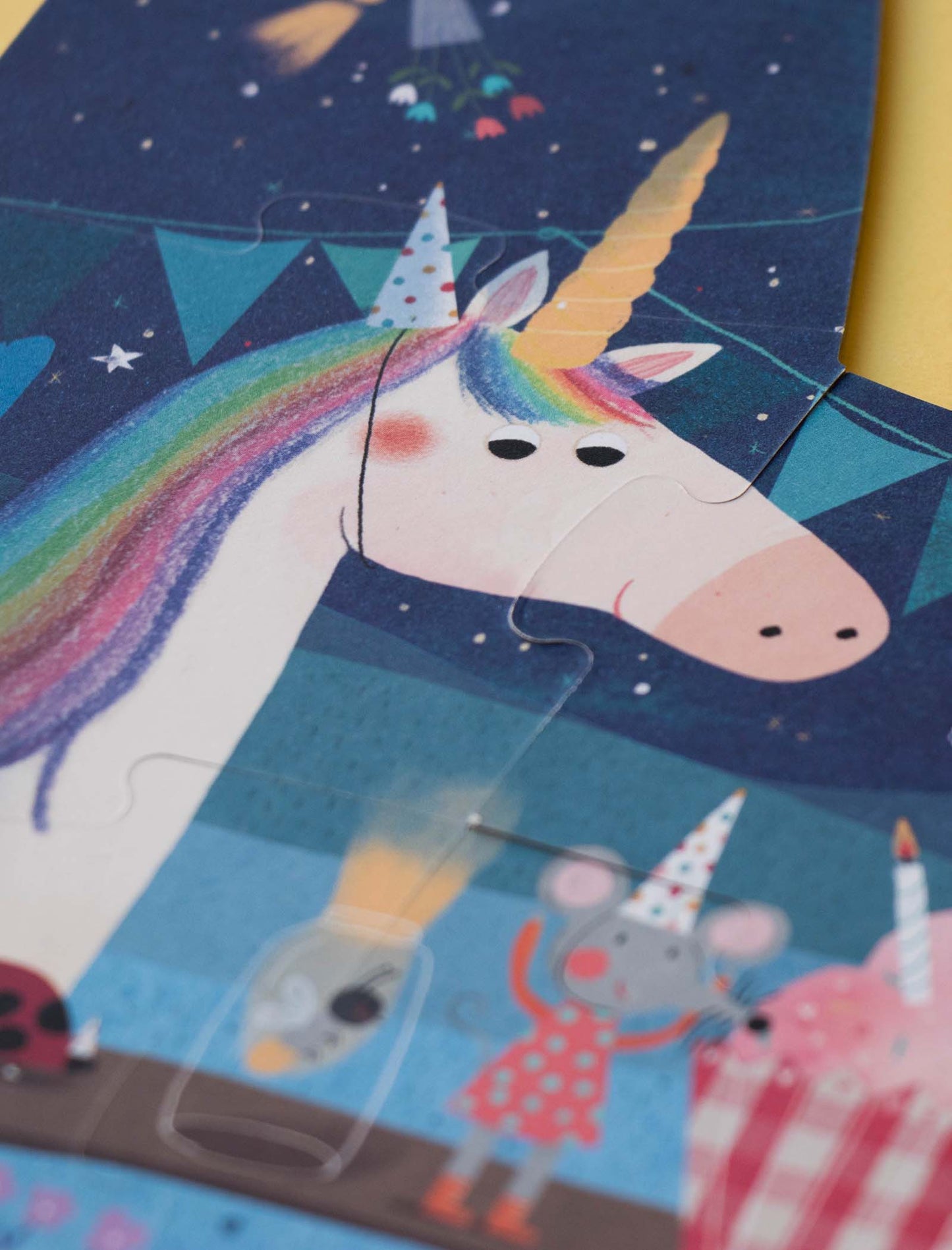 Happy birthday unicorn puzzle