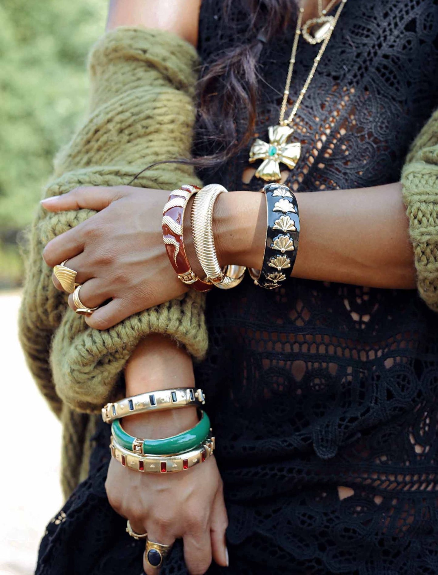 Pulsera ojo Amonk Tierra de Siena