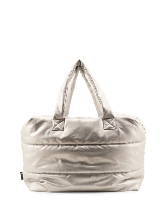 Bolsa fin de semana Camill Big Puffy Silver