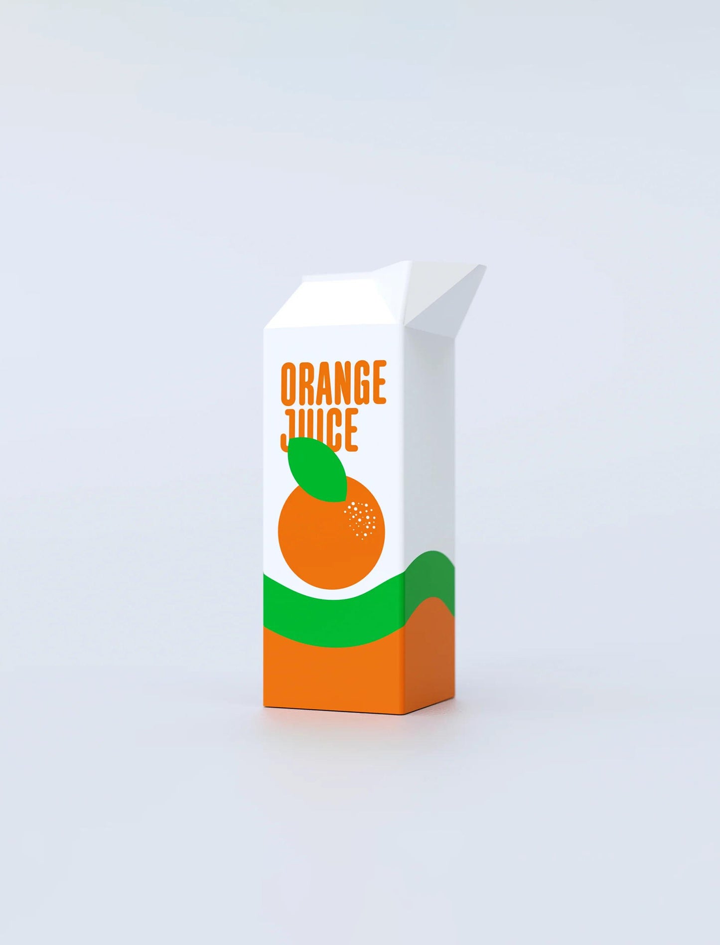 Orange juice container vase